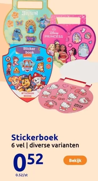 Aanbieding: Stickerboek