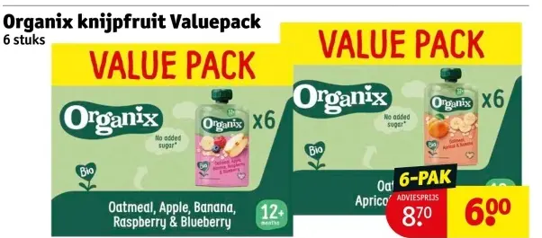 Aanbieding: knijpfruit Valuepack