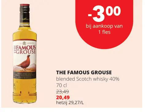 Promotie: The Famous Grouse blended Scotch whisky