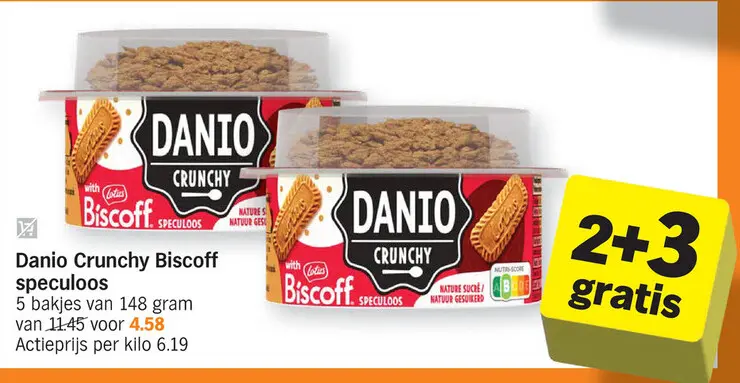 Promotie: Danio Crunchy Biscoff speculoos