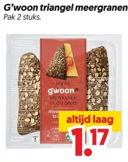 Aanbieding: G'woon triangel meergranen