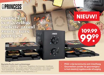 Aanbieding: Raclette Purify met Luchtreiniger