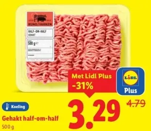 Aanbieding: Gehakt half-om-half