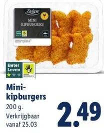 Aanbieding: Mini-kipburgers