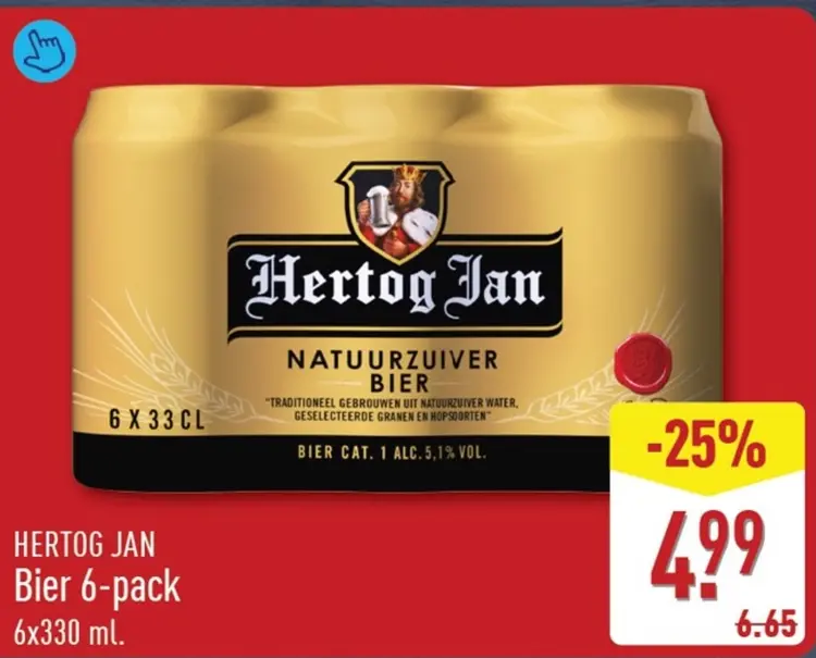 Aanbieding: Bier 6-pack