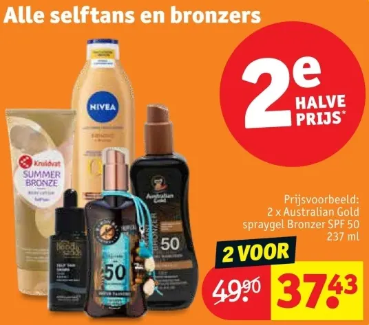 Promotie: Alle selftans en bronzers