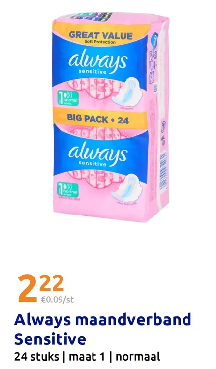 Aanbieding: Always maandverband