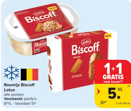 Promotie: Roomijs Biscoff
