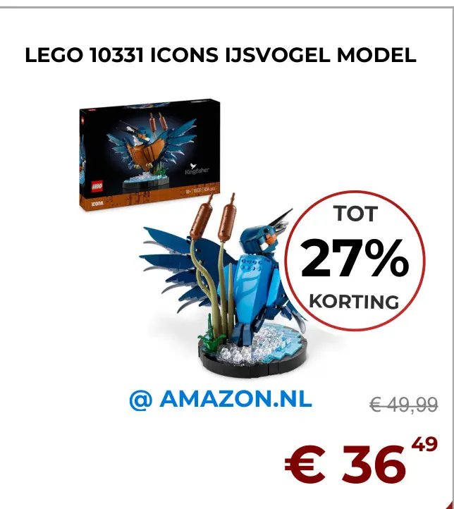 Aanbieding: Lego 10331 icons ijsvogel model