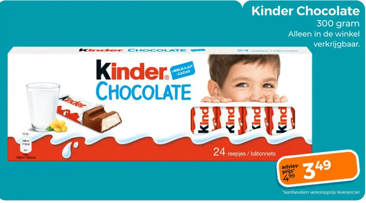 Aanbieding: Kinder Chocolate