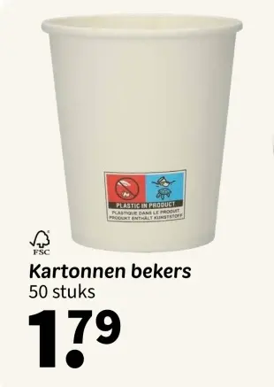 Promotie: Kartonnen bekers