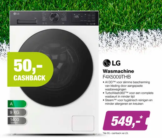 Aanbieding: Wasmachine F4X5009THB