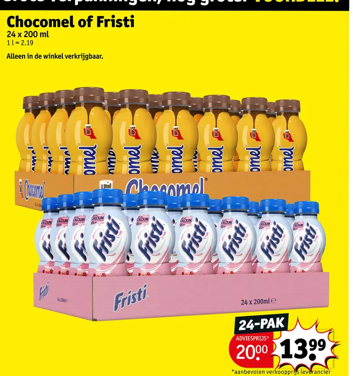 Promotie: Chocomel of Fristi