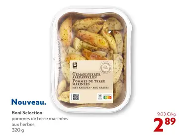 Offre: Pommes de terre marinées aux herbes