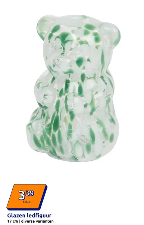 Aanbieding: Glazen ledfiguur