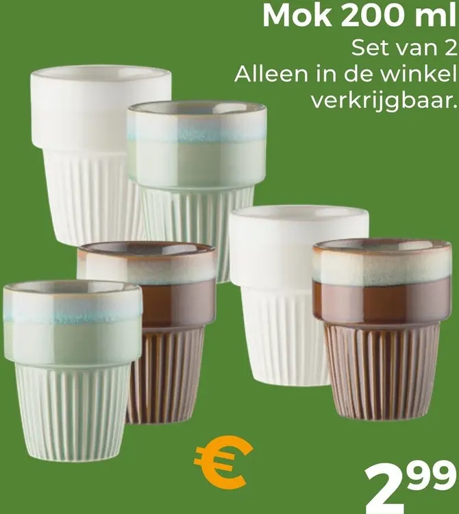 Aanbieding: Mok 200 ml