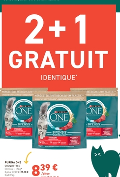 Offre: PURINA ONE CROQUETTES Sterilcat