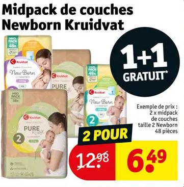 Offre: Midpack de couches Newborn