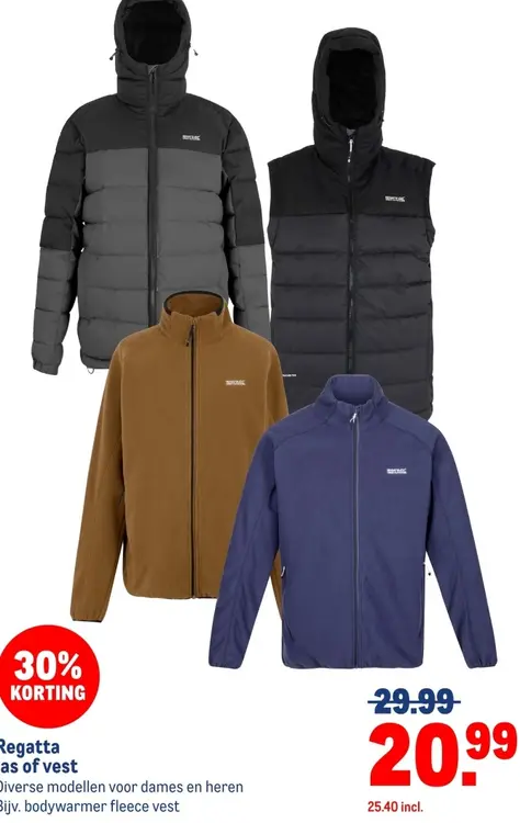 Aanbieding: Regatta jas of vest