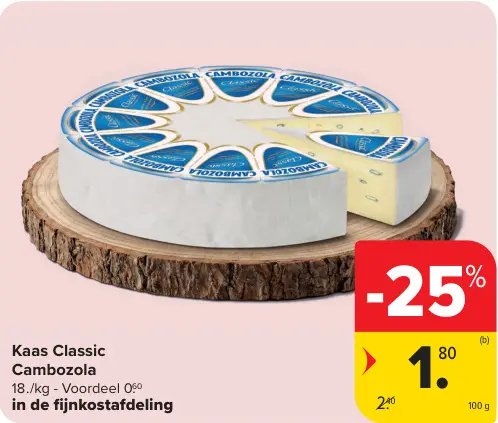 Promotie: Cambozola Kaas Classic