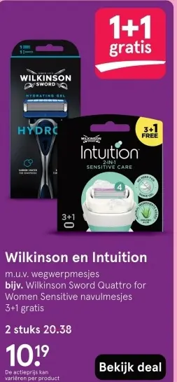 Aanbieding: Wilkinson en Intuition