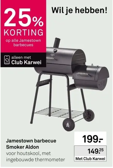 Aanbieding: Smoker Aldon