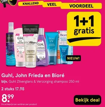 Aanbieding: Guhl, John Frieda en Bioré