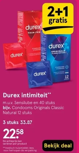 Aanbieding: Durex intimiteit