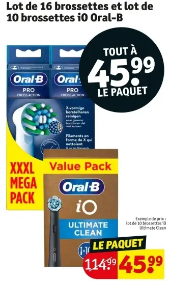 Offre: Brossettes iO Ultimate Clean