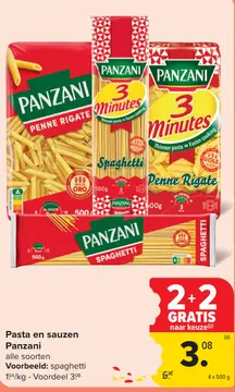 Aanbieding: Pasta en sauzen Panzani