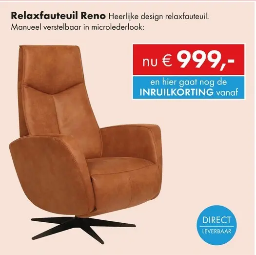 Promotie: Reno relaxfauteuil