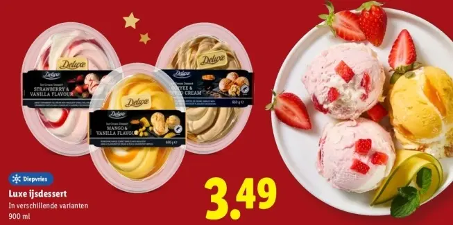 Aanbieding: Deluxe Luxe ijsdessert