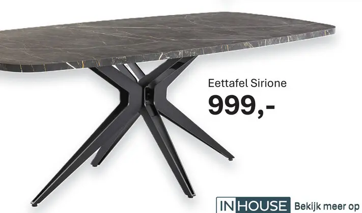 Aanbieding: Eettafel Sirione