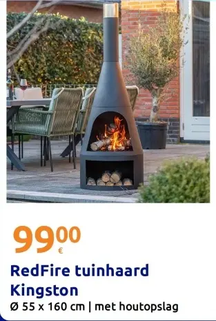 Promotie: RedFire tuinhaard Kingston