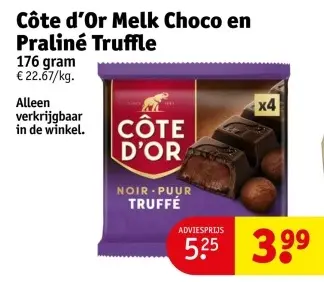 Aanbieding: Melk Choco en Praliné Truffle