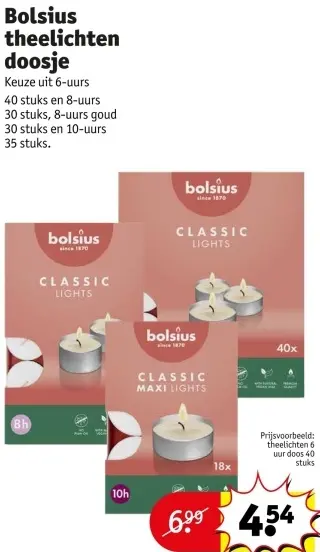 Promotie: Theelichten doosje