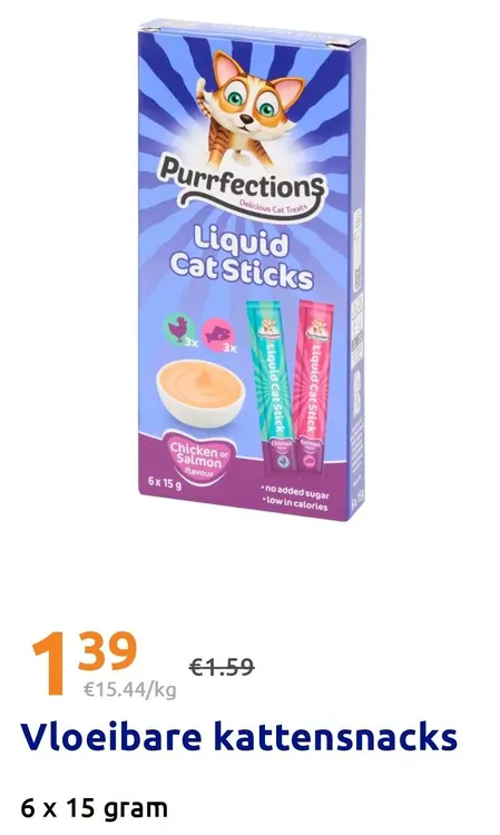 Promotie: Purrfections Vloeibare kattensnacks