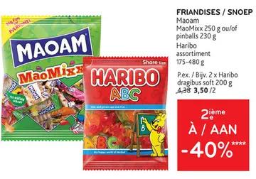 Offre: Haribo dragibus soft