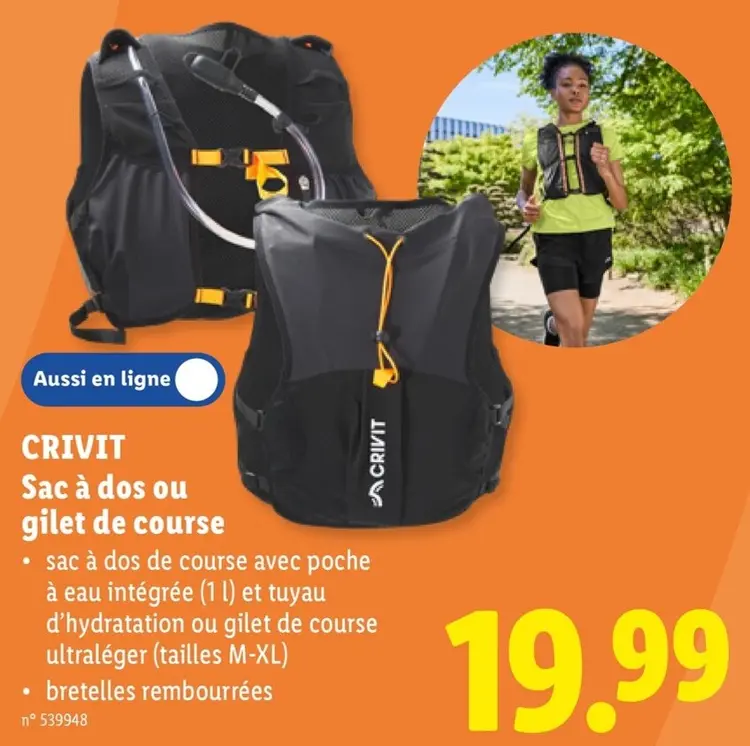 Offre: Sac à dos ou gilet de course