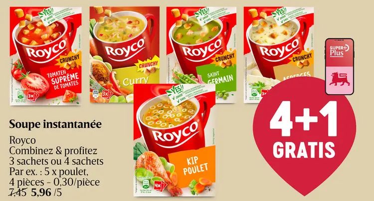 Offre: Soupe instantanée