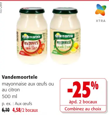 Offre: mayonnaise aux œufs ou au citron