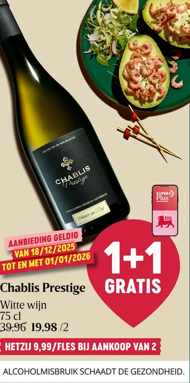 Promotie: Chablis Prestige Wit