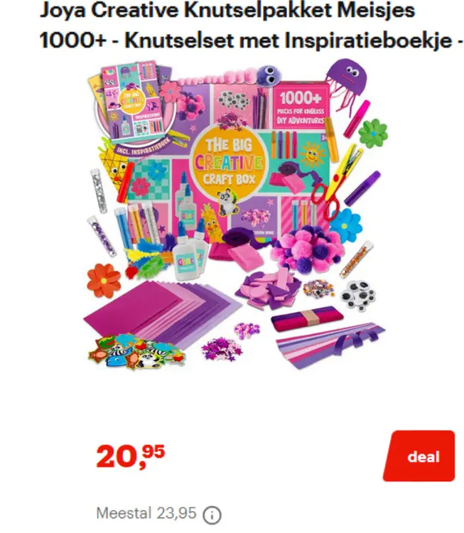 Aanbieding: Joya Creative Knutselpakket Meisjes 1000+ - Knutselset