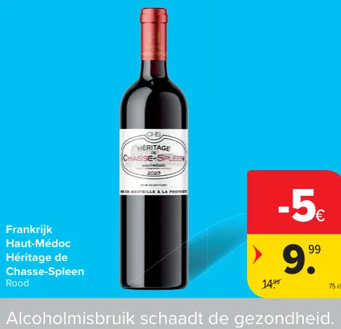 Promotie: Héritage de Chasse-Spleen Rood