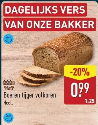 Aanbieding: Boeren tijger volkoren