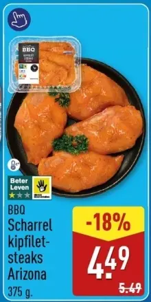 Aanbieding: BBQ Scharrel kipfilet-steaks Arizona
