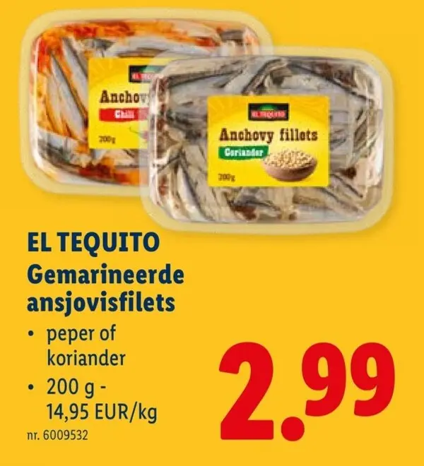 Promotie: Gemarineerde ansjovisfilets