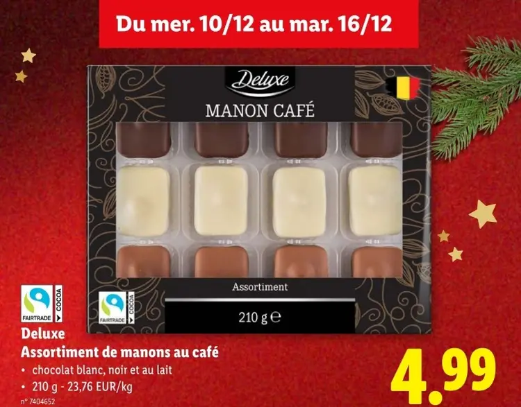 Offre: Assortiment de manons au café
