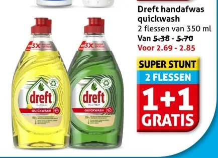 Aanbieding: Dreft handafwas quickwash