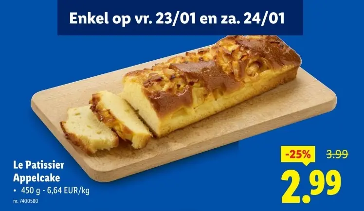 Promotie: Appelcake